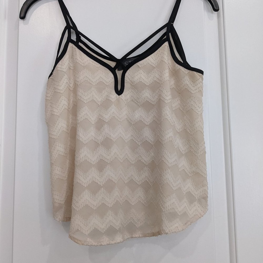 Causal tank top with spaghetti straps